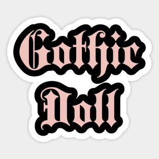 gothic Doll Sticker